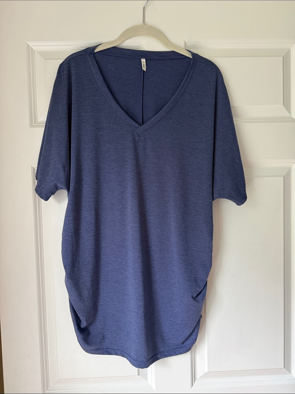 HALARA Blue V-Neck Short Sleeve Tee